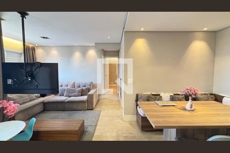 Sala de apartamento à venda com 2 quartos, 77m² em Campestre, Santo André