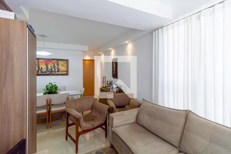 Sala  de apartamento à venda com 3 quartos, 75m² em Castelo, Belo Horizonte