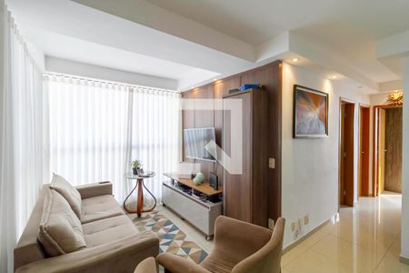 Sala  de apartamento à venda com 3 quartos, 75m² em Castelo, Belo Horizonte