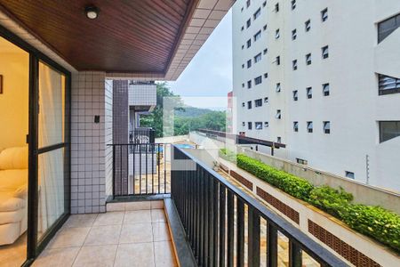 Varanda da Sala de apartamento para alugar com 3 quartos, 100m² em Loteamento Joao Batista Juliao, Guarujá
