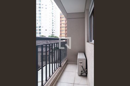 Varanda da Sala de apartamento à venda com 1 quarto, 39m² em Consolação, São Paulo