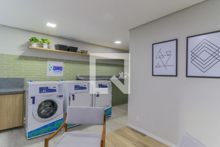Área comum - Lavanderia de apartamento para alugar com 1 quarto, 24m² em Santo Amaro, São Paulo