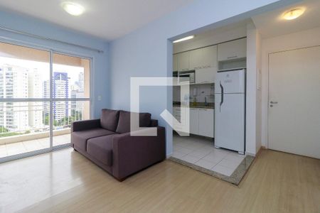 Sala de apartamento para alugar com 2 quartos, 50m² em Santo Amaro, São Paulo