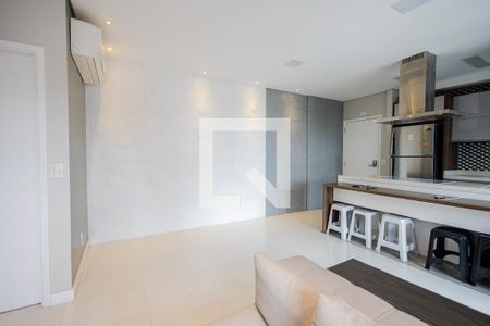 Sala de apartamento à venda com 1 quarto, 75m² em Jardim, Santo André