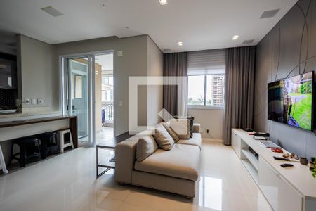 Sala de apartamento à venda com 1 quarto, 75m² em Jardim, Santo André