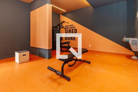 Área comum - Academia de apartamento para alugar com 1 quarto, 27m² em Campo Belo, São Paulo
