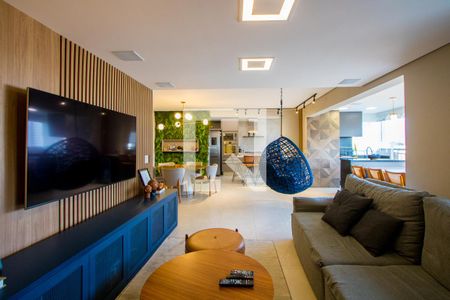 Sala de apartamento à venda com 3 quartos, 129m² em Centro, Santo André