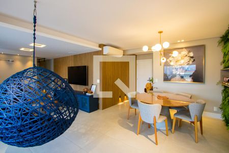 Sala de apartamento à venda com 3 quartos, 129m² em Centro, Santo André