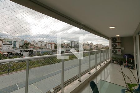 Varanda da Sala de apartamento à venda com 4 quartos, 120m² em Paquetá, Belo Horizonte