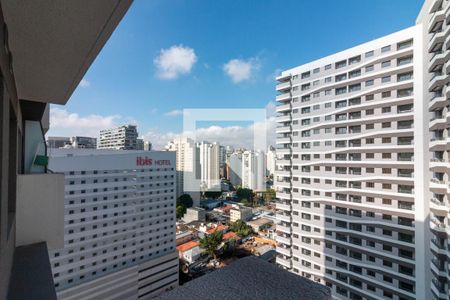 Vista da Sacada de apartamento à venda com 1 quarto, 27m² em Vila Nova Conceição, São Paulo