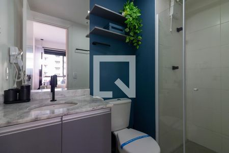 Banheiro de apartamento para alugar com 1 quarto, 27m² em Vila Nova Conceição, São Paulo