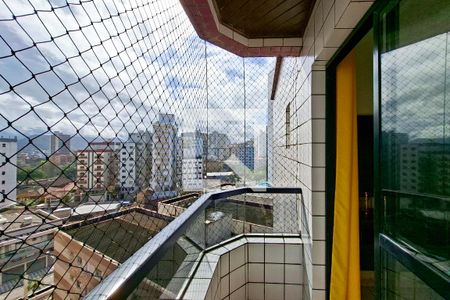 Sacada de apartamento para alugar com 1 quarto, 50m² em Vila Caiçara, Praia Grande