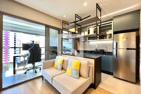 Sala de apartamento à venda com 1 quarto, 47m² em Vila Clementino, São Paulo