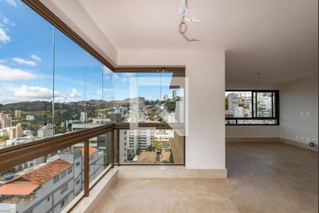 Varanda de apartamento à venda com 4 quartos, 160m² em Santa Lúcia, Belo Horizonte
