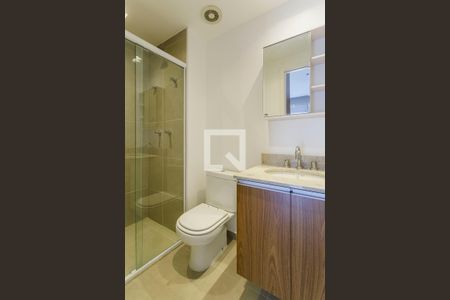 Banheiro de kitnet/studio à venda com 1 quarto, 54m² em Vila Nova Conceição, São Paulo