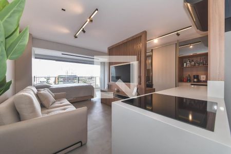 Sala de apartamento à venda com 1 quarto, 42m² em Cidade Monções, São Paulo