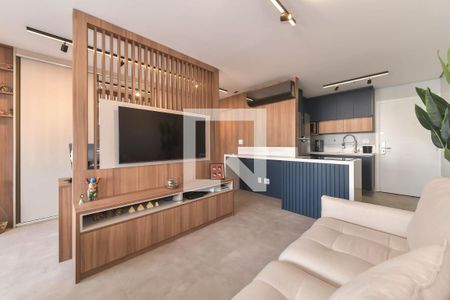 Sala de apartamento à venda com 1 quarto, 42m² em Cidade Monções, São Paulo