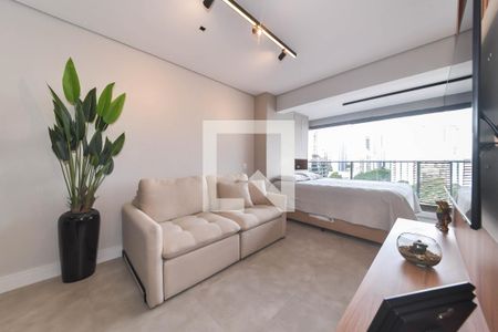 Sala de apartamento à venda com 1 quarto, 42m² em Cidade Monções, São Paulo