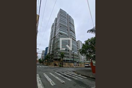 Fachada do Prédio de apartamento para alugar com 1 quarto, 110m² em Vila Tupi, Praia Grande