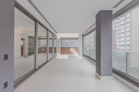 Varanda da Sala de apartamento à venda com 4 quartos, 270m² em Jardim Paulista, São Paulo