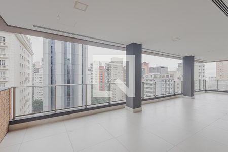 Varanda da Sala de apartamento à venda com 3 quartos, 270m² em Jardim Paulista, São Paulo