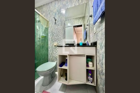 Banheiro da Suíte de casa à venda com 2 quartos, 74m² em Santa Branca, Belo Horizonte