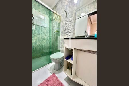 Banheiro da Suíte de casa à venda com 2 quartos, 74m² em Santa Branca, Belo Horizonte