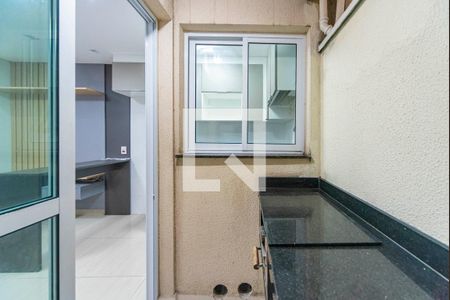 Varanda Gourmet  de apartamento à venda com 2 quartos, 40m² em Paraíso, Santo André