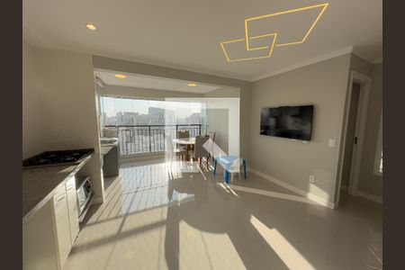 Sala/Cozinha de apartamento à venda com 2 quartos, 53m² em Barra Funda, São Paulo