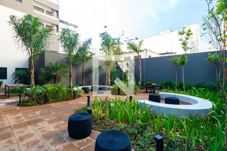 Área comum de kitnet/studio para alugar com 1 quarto, 28m² em Mirandópolis, São Paulo