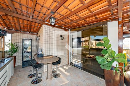 Varanda gourmet de apartamento à venda com 5 quartos, 282m² em Coração Eucarístico, Belo Horizonte