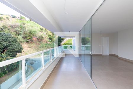 Varanda de apartamento à venda com 4 quartos, 134m² em Luxemburgo, Belo Horizonte
