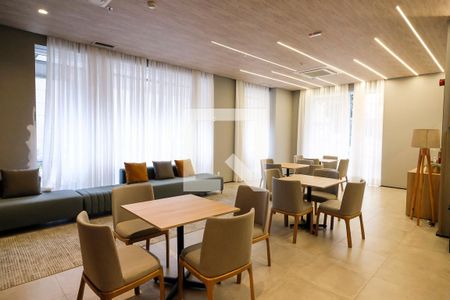 Área comum de kitnet/studio à venda com 1 quarto, 21m² em Barcelona, São Caetano do Sul