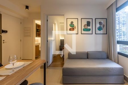 Sala de apartamento para alugar com 2 quartos, 37m² em Indianópolis, São Paulo