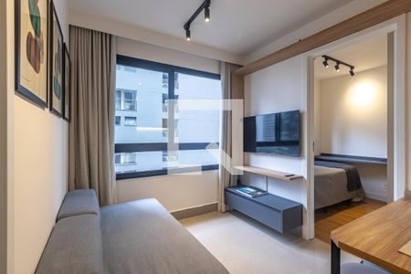 Sala de apartamento para alugar com 2 quartos, 37m² em Indianópolis, São Paulo