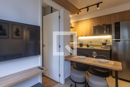Sala de apartamento para alugar com 2 quartos, 37m² em Indianópolis, São Paulo