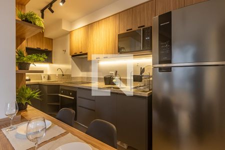 Cozinha de apartamento para alugar com 2 quartos, 37m² em Indianópolis, São Paulo
