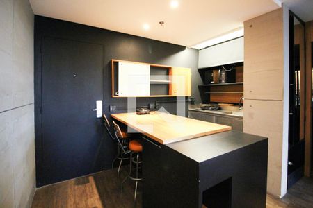 Cozinha de apartamento para alugar com 1 quarto, 36m² em Indianópolis, São Paulo
