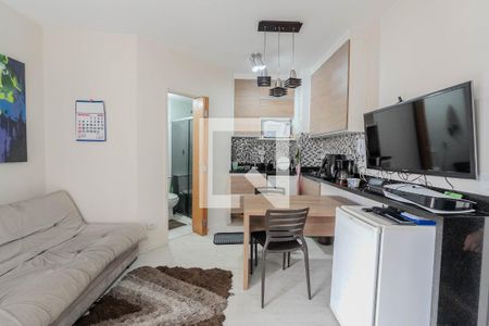 Sala de apartamento para alugar com 1 quarto, 32m² em Bela Vista, São Paulo