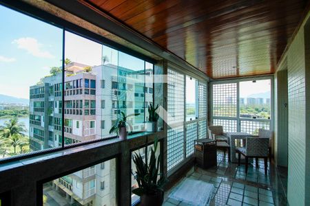 Varanda Sala de apartamento à venda com 4 quartos, 182m² em Barra da Tijuca, Rio de Janeiro