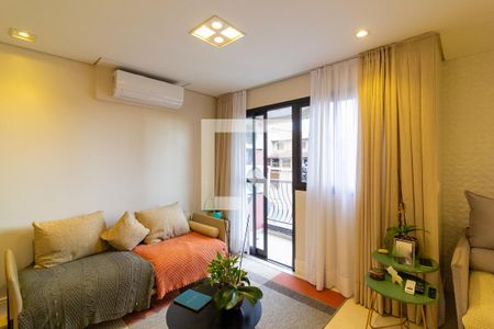 Sala de Estar de apartamento à venda com 2 quartos, 72m² em Jardim Itapeva, São Paulo