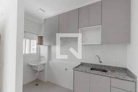 Cozinha de apartamento à venda com 2 quartos, 44m² em Vila Guilhermina, São Paulo
