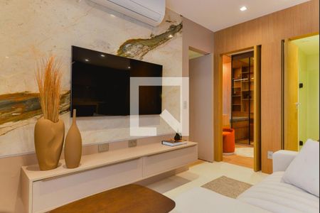 Sala de apartamento à venda com 2 quartos, 81m² em Brooklin, São Paulo