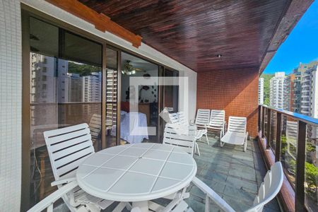 Varanda da Sala de apartamento para alugar com 3 quartos, 120m² em Centro, Guarujá
