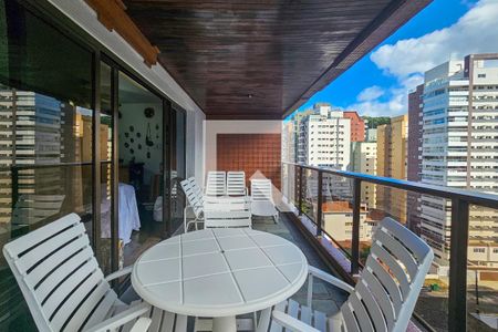 Varanda da Sala de apartamento para alugar com 3 quartos, 120m² em Centro, Guarujá