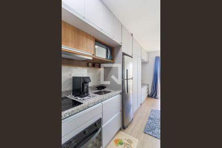 Cozinha de kitnet/studio para alugar com 1 quarto, 24m² em Vila Cordeiro, São Paulo