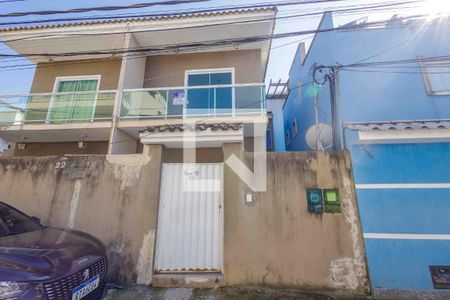 Fachada de casa de condomínio à venda com 3 quartos, 90m² em Vargem Pequena, Rio de Janeiro