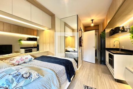 Sala/Quarto de kitnet/studio para alugar com 1 quarto, 25m² em Vila Clementino, São Paulo