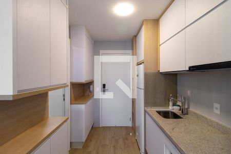 Cozinha de kitnet/studio para alugar com 1 quarto, 25m² em Perdizes, São Paulo