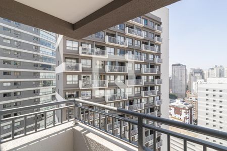 Varanda da Sala de apartamento à venda com 2 quartos, 38m² em Vila Nova Conceição, São Paulo